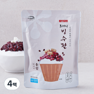 서울마님 프레시 국산 빙수팥, 600g, 4팩