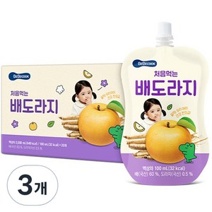 베베쿡 처음 먹는 배도라지 유아 음료, 60개