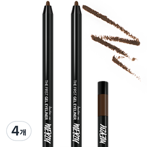머지 더 퍼스트 젤 아이라이너 0.5g, G2 더치브라운, 4개
