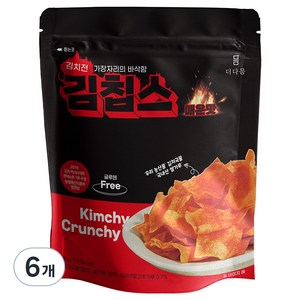 더다믐 김칩스 매운맛, 40g, 6개