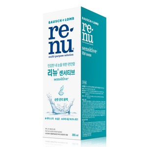 리뉴 센서티브 용액 렌즈세정액, 355ml, 1개