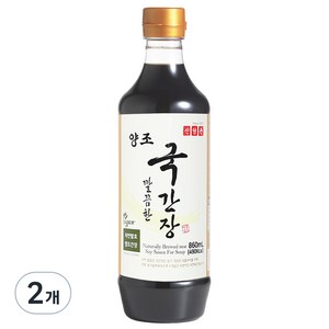 신앙촌 양조 깔끔한 국간장, 860ml, 2개