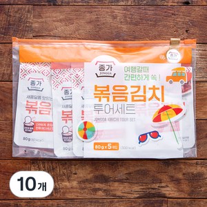 종가 볶음김치 투어세트, 80g, 10개