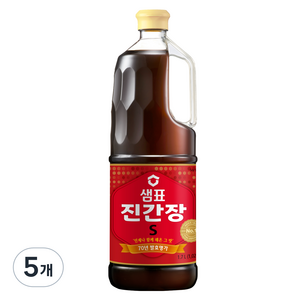 샘표 진간장 S, 1.7L, 5개