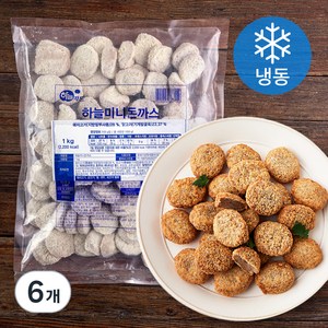 하늘푸드 하늘미니 돈까스 (냉동), 1kg, 6개