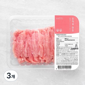 돈마루 한돈 등심 잡채용 (냉장), 400g, 3개