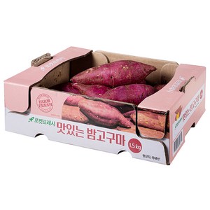 맛있는 밤고구마, 1박스, 1.5kg