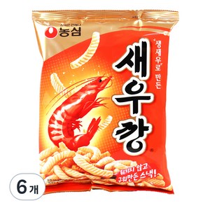 농심 새우깡, 90g, 6개