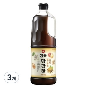 샘표 조림볶음용 맛간장, 1.7L, 1.7kg, 3개