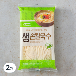 풀무원 생손칼국수 6인분, 1kg, 2개