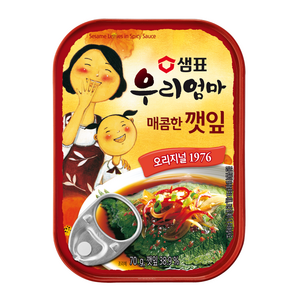 샘표 우리엄마 매콤한 깻잎, 70g, 1개