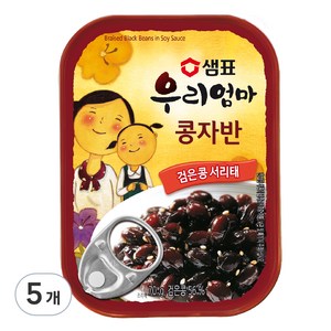 샘표 우리엄마 콩자반, 70g, 5개