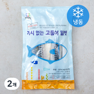 아라찬 가시없는 고등어 필렛 (냉동), 800g, 2개