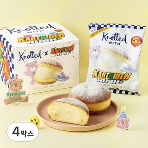 노티드 시그니처 우유 생크림 도넛, 100g, 3개입, 4박스