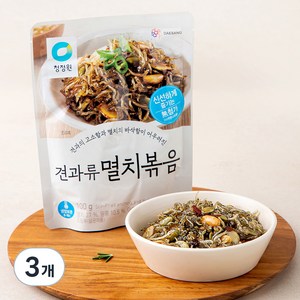 청정원 견과류 멸치볶음, 100g, 3개