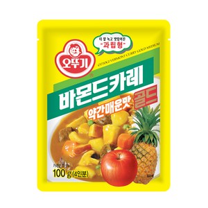 오뚜기 바몬드 카레 골드 약간매운맛 과립형, 100g, 3개