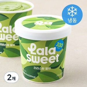 라라스윗 말차 아이스밀크 (냉동), 474ml, 2개