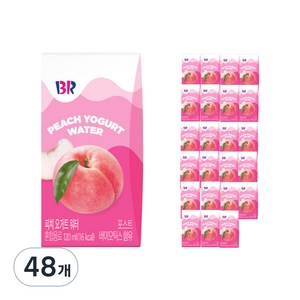 배스킨라빈스 피치 요거트 워터, 120ml, 48개