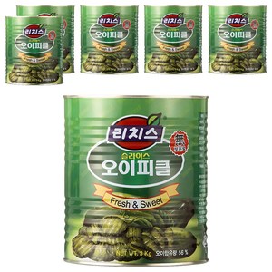 리치스 슬라이스 오이피클, 6개, 3kg