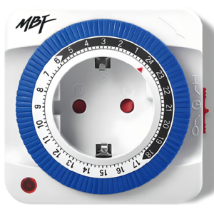 엠비에프 24시간 절전형 타이머 콘센트 스위치 1구 MBF-TSW24A, 78cm, 혼합색상, 1개