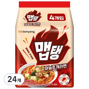 삼양식품 맵탱 마늘조개라면 멀티 110g, 24개