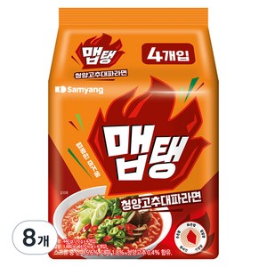 삼양식품 맵탱 청양고추대파 라면 110g, 8개