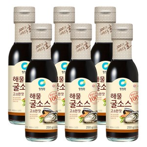 청정원 해물굴소스 고소한맛, 250g, 6개