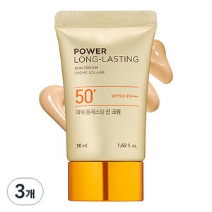 더페이스샵 파워 롱래스팅 선 크림 SPF50+ PA+++, 50ml, 3개