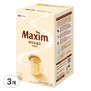 맥심 화이트 골드 커피믹스, 11.7g, 160개입, 3개