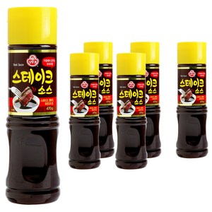 오뚜기 스테이크 소스, 470g, 6개