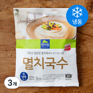 면사랑 멸치국수 1인분 (냉동), 273g, 3개