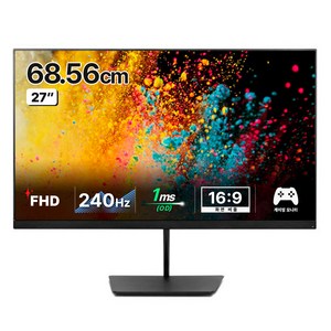 한성컴퓨터 FHD 240Hz 게이밍 모니터, 68.6cm, TFG27F24P(무결점)