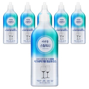 자연퐁 스팀워시 식기세척기용 헹굼제 린스, 500ml, 6개