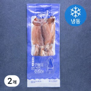 사랑해어 구룡포 반건조 오징어 (냉동), 550g, 2개