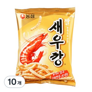 농심 쌀새우깡, 80g, 10개