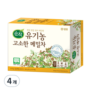 순작 유기농 고소한 메밀차, 10g, 20개입, 4개