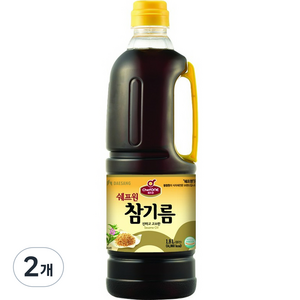 쉐프원 참기름, 1.8L, 2개