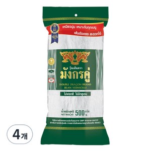 더블 드래곤 빈 버미셀리 녹두 당면, 500g, 4개