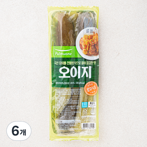 풀무원 오이지, 300g, 6개