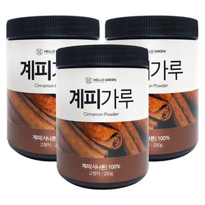 헬로우그린 계피 가루, 3개, 250g