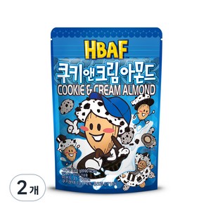 HBAF 쿠키앤크림 아몬드, 190g, 2개