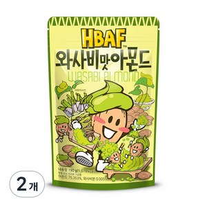 바프 와사비맛 아몬드, 190g, 2개