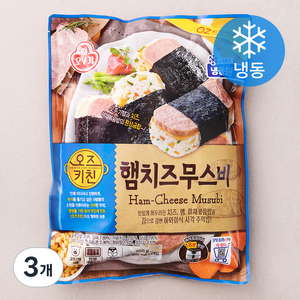 오뚜기 오즈키친 햄치즈무스비 (냉동), 500g, 3개