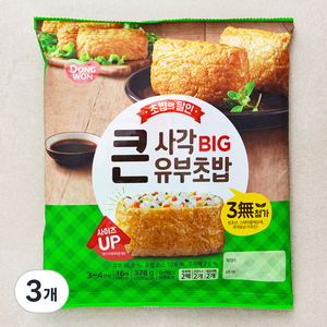 동원 큰사각 유부초밥, 378g, 3개