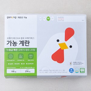 가농 무항생제 인증 오메가 1+등급 특란 1.2kg, 20구, 1개