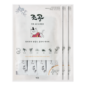 조공 한방 보약 반려동물 간식 4p, 삼계탕맛, 15g, 3세트