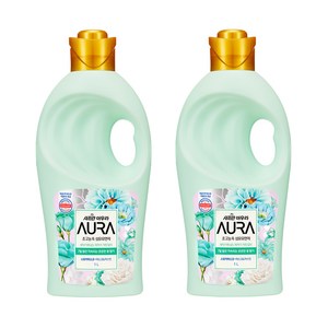 AURA 초고농축 섬유유연제 스모키머스, 1L, 2개