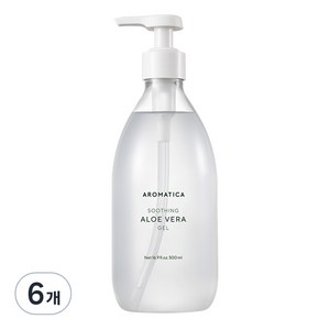 아로마티카 수딩 알로에 베라 젤, 500ml, 6개