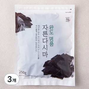 주일 완도 명품 자른다시마, 3개, 250g