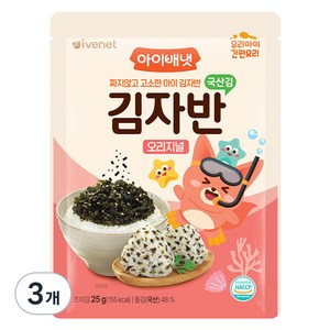 아이배냇 김자반 오리지널, 25g, 3개